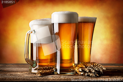 Image of Three beers and wheat