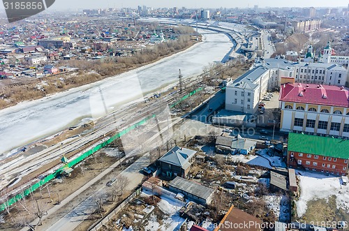 Image of Historical center on coast Tura river