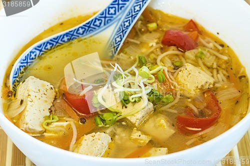 Image of Chinese soup with tofu