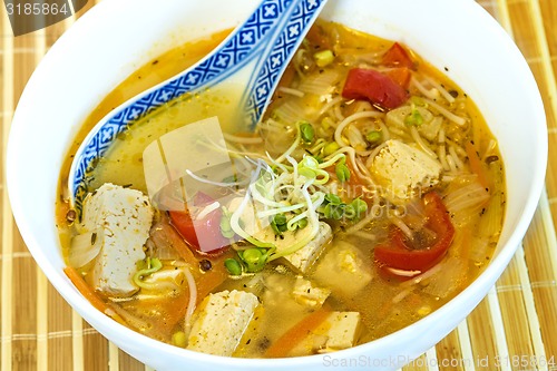 Image of Chinese soup with tofu