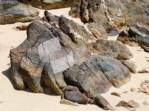 Image of Rock on the beach  