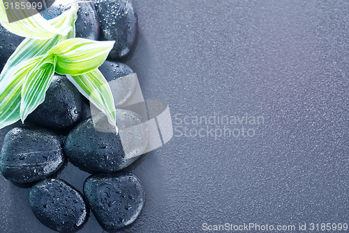 Image of black stones