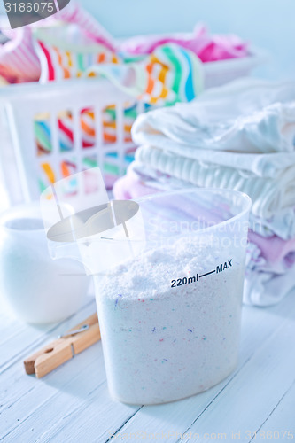 Image of detergent for a laundry washer