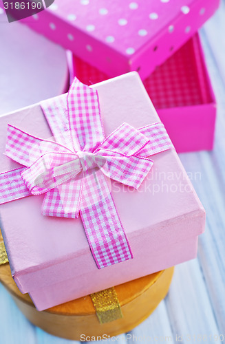 Image of boxes for present