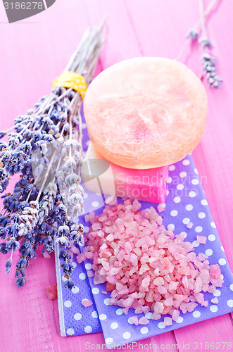 Image of sea salt and soap