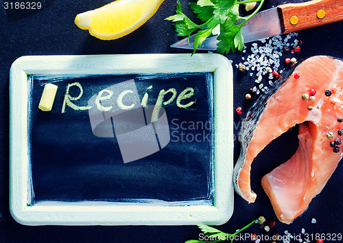 Image of black board for recipe