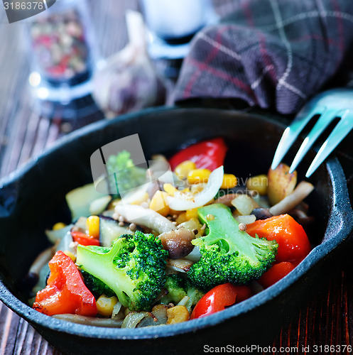 Image of fried vegetables