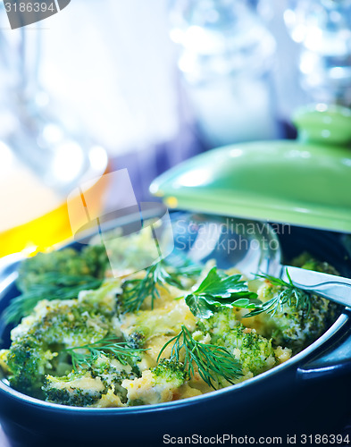 Image of baked broccoli