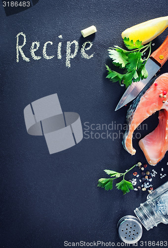 Image of black board for recipe