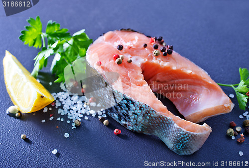 Image of raw salmon