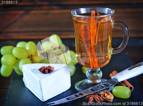 Image of cider and cheese