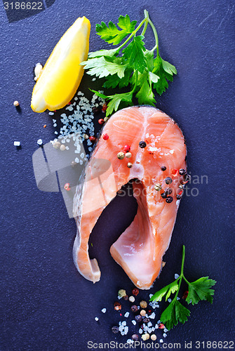 Image of raw salmon