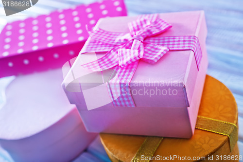 Image of boxes for present