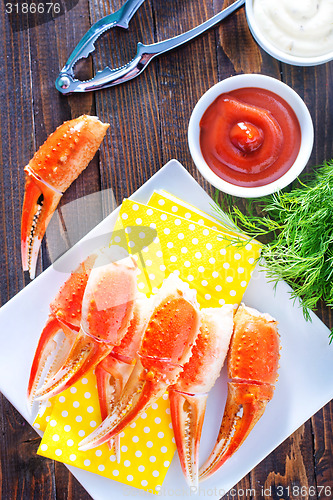 Image of boiled crab claws
