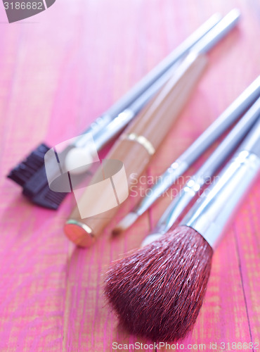 Image of brushes for cosmetic