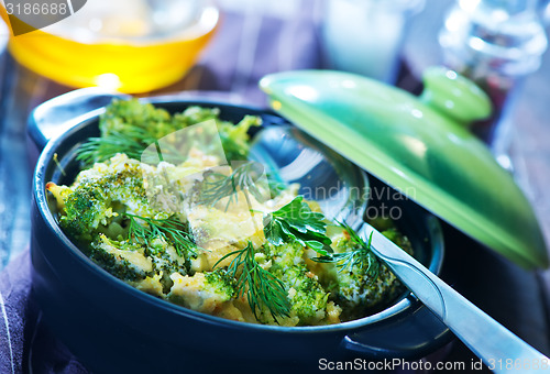 Image of baked broccoli