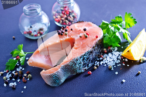 Image of raw salmon