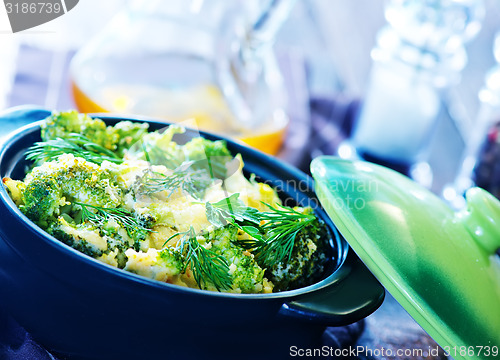 Image of baked broccoli