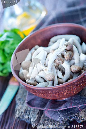 Image of raw mushrooms