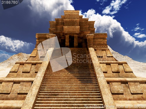 Image of Sairs of Mayan temple