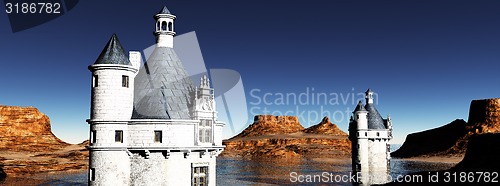 Image of Two castles in mountains