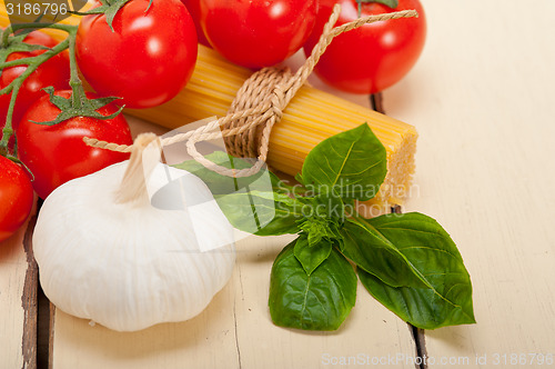 Image of Italian basic pasta ingredients