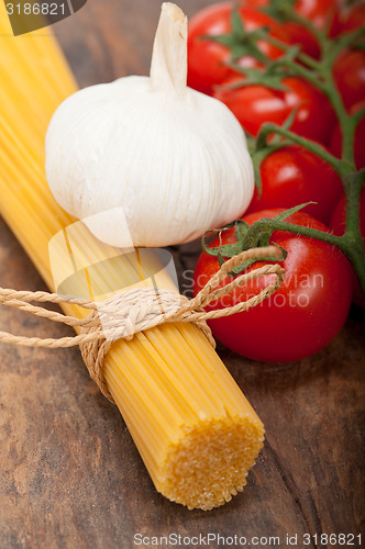 Image of Italian basic pasta ingredients