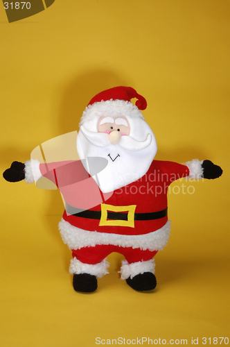 Image of santa on gold