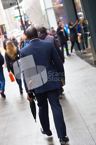 Image of Wall street businessman, New York, USA.