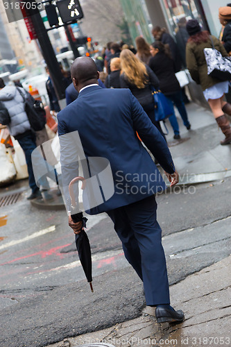 Image of Wall street businessman, New York, USA.
