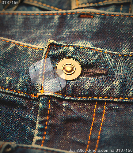 Image of part of blue jeans