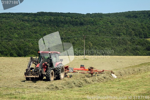 Image of Tractor on field