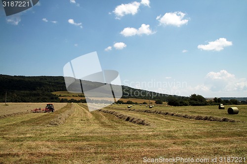 Image of Tractor on field