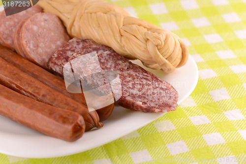 Image of salami and cheese