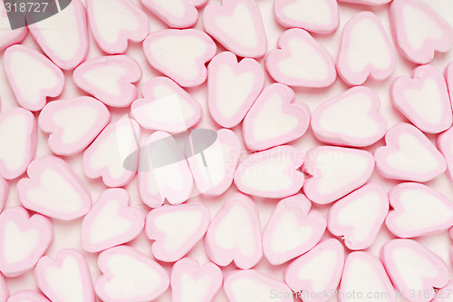 Image of Candy hearts background