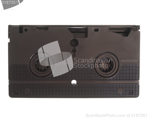 Image of VHS cassette isolated