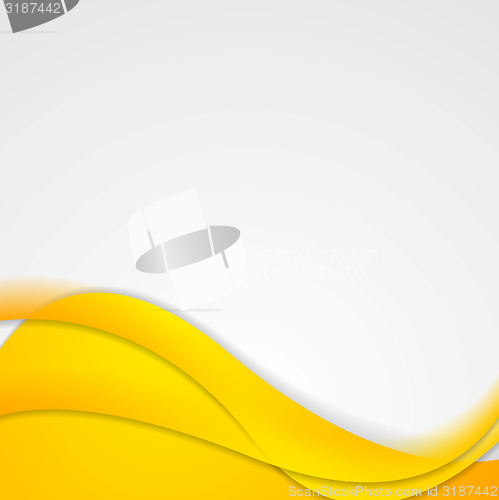 Image of Bright yellow waves corporate design