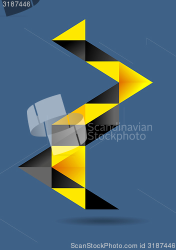 Image of Abstract flat geometric infographics vector design