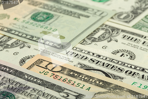 Image of USA dollar money banknotes texture background