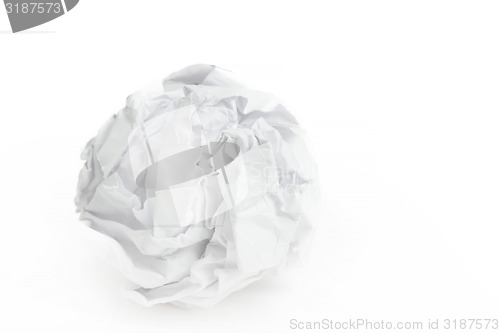 Image of close-up of crumpled paper ball 