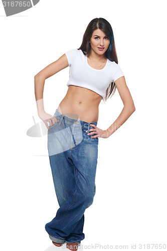 Image of Funk girl in big jeans