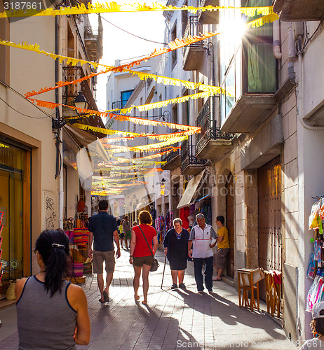 Image of Tossa de Mar, Catalonia, Spain, Carrer la Guàrdia street