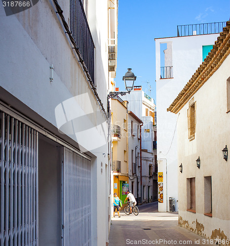 Image of Tossa de Mar, Catalonia, the streets of the old town