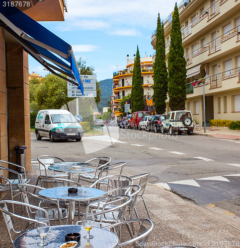 Image of Avenida Pelegri street in the Tossa de Mar town