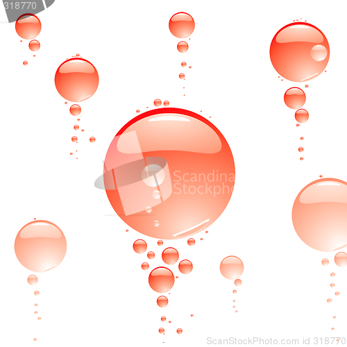 Image of bubble clear red