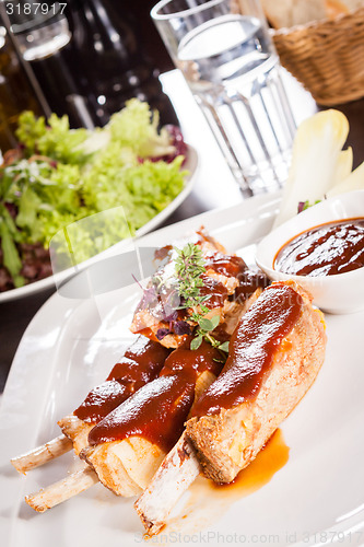 Image of Delicious grilled pork ribs