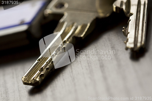 Image of Macro Shot of Keys on Top of the Table