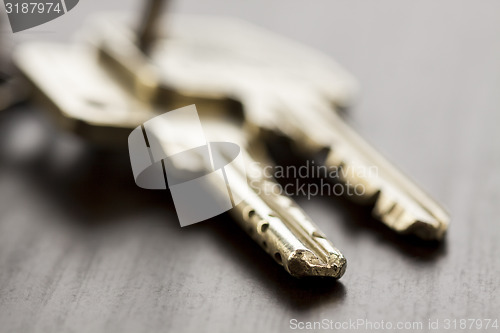 Image of Macro Shot of Keys on Top of the Table