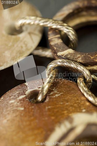 Image of Scratched and tarnished old silver jewellery