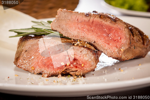 Image of Succulent medium rare beef steak